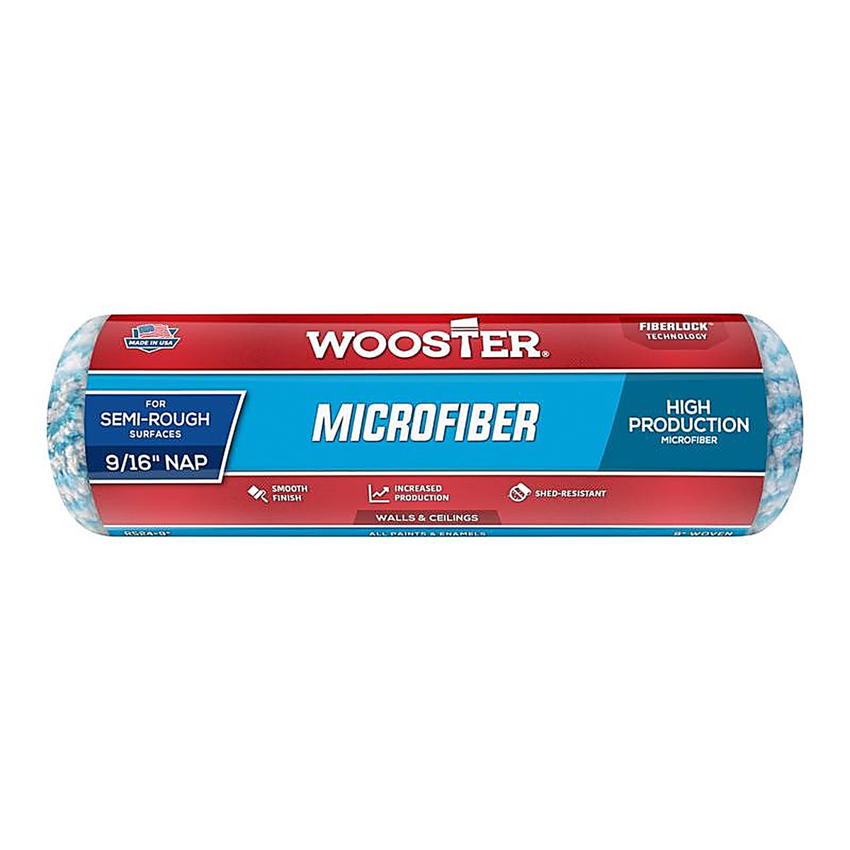 Wooster R524-9 Microfiber 9 in. W x 9/16 in. Paint Roller Cover 1/Pack