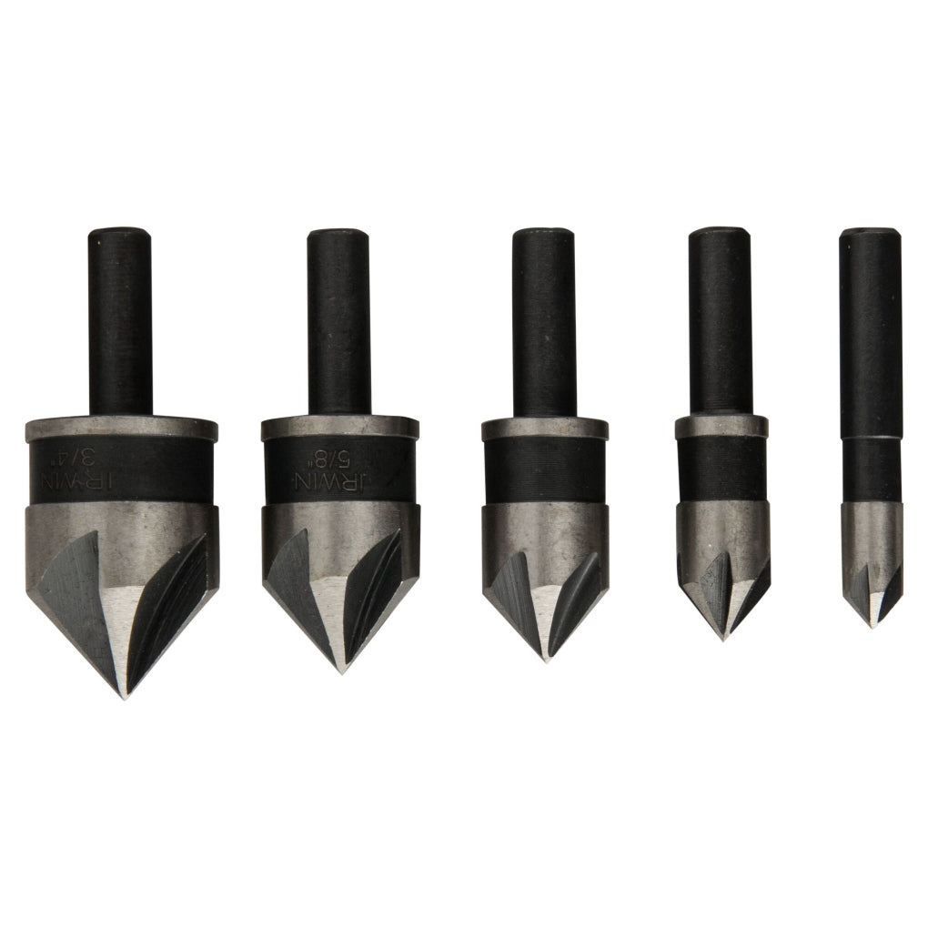 Irwin Hanson 1877791 5 Pc. Metal Countersink Set