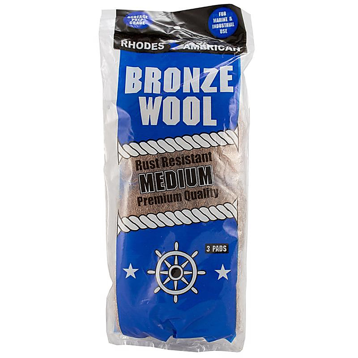 Rhodes American 123101 3 Grade Medium Bronze Wool Pads 3/Pack