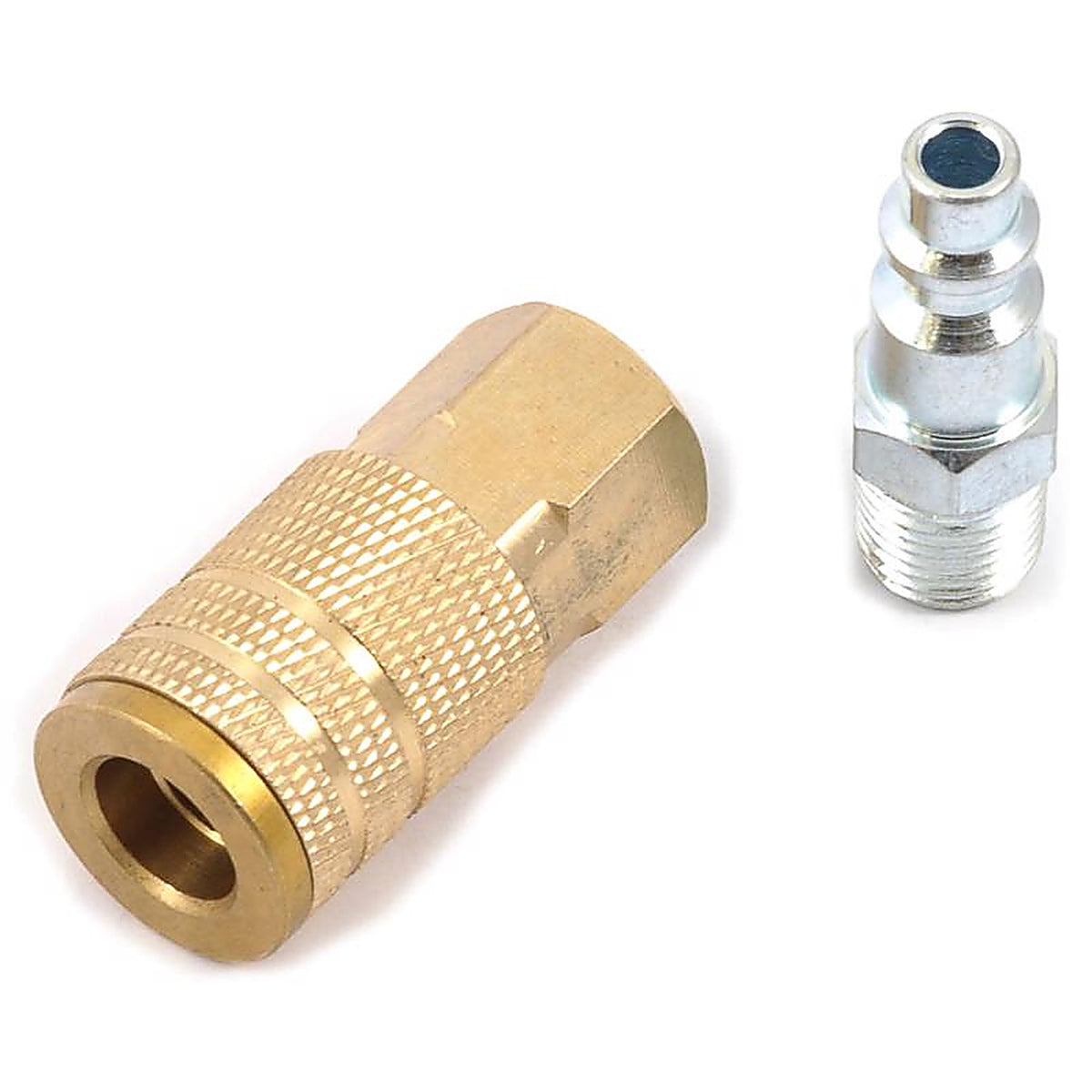 Forney 75305 Brass/Steel Air Coupler and Plug Set 1/4 in. Male/Female 1 X 1/4 in. 2 2 pc