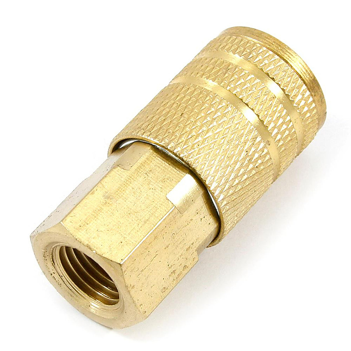 Forney 75325 Brass/Steel Air Coupler and Plug Set 1/4 in. 1/4 in. 2 5 pc