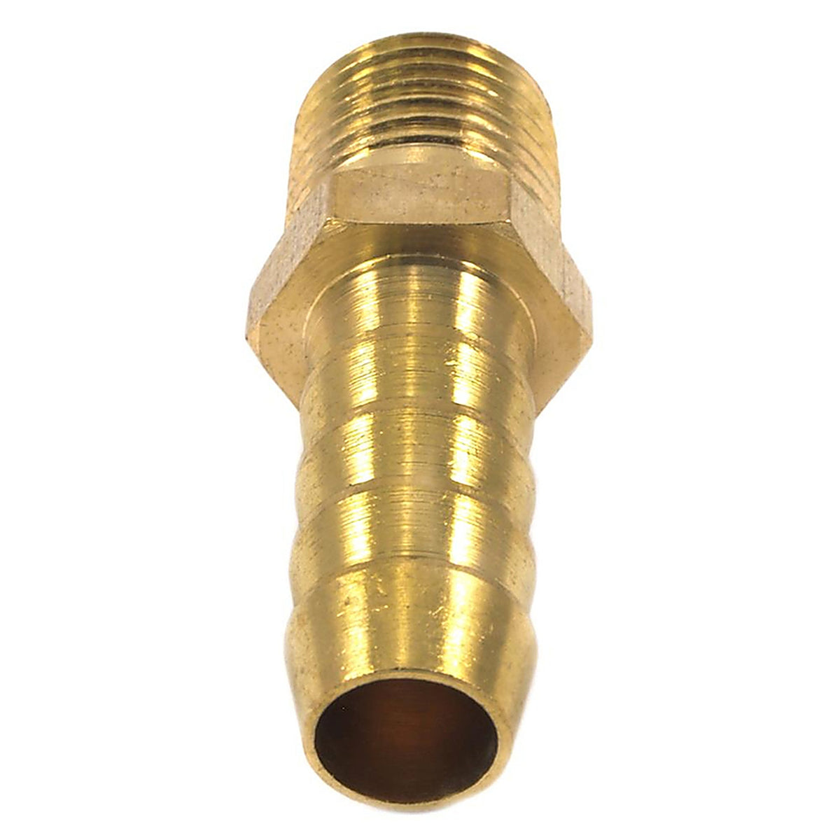 Forney 75359 Brass Air Hose End 1/4 in. Male 1 X 3/8 in. 2 Hose Barb 1 pc