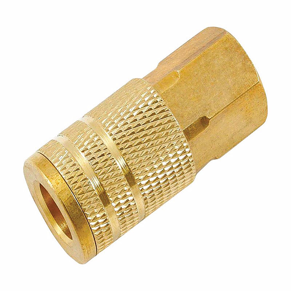 Forney 75479 Brass Coupler 1/4 in. Female 1 X 3/8 in. 2 Female 1 pc