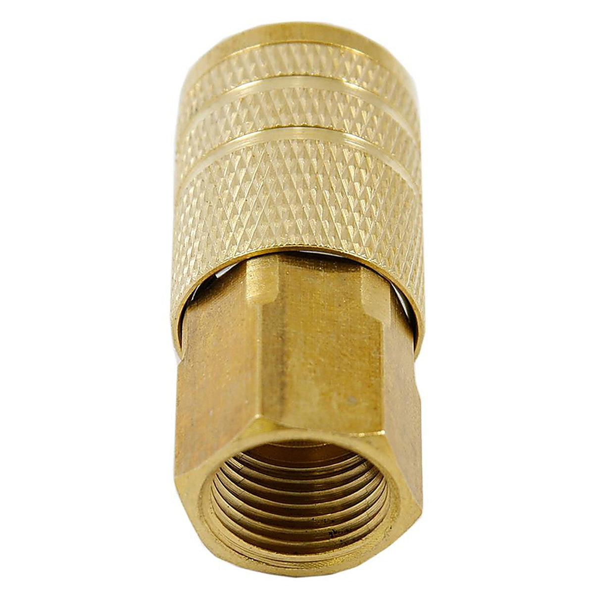 Forney 75479 Brass Coupler 1/4 in. Female 1 X 3/8 in. 2 Female 1 pc