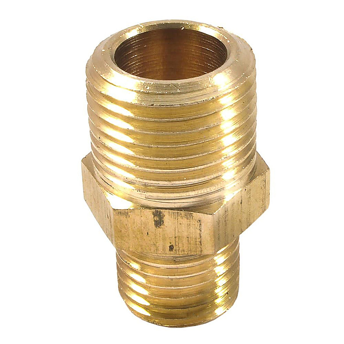 Forney 75533 Brass Hose Reducer 3/8 in. Male 1 X 1/4 in. 2 Male 1 pc