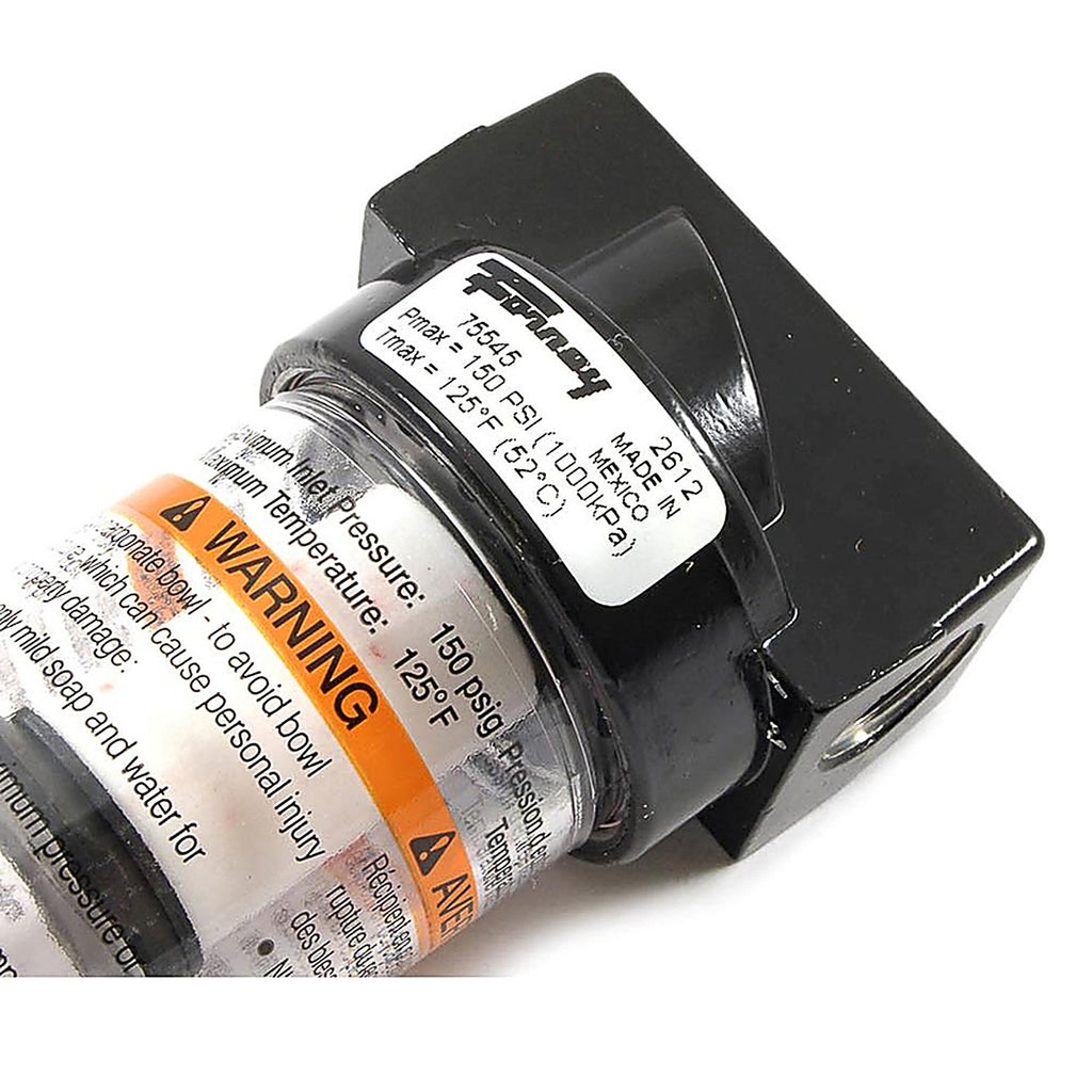 Forney 75545 Plastic/Steel Mini Air Line Filter 1/4 in. NPT 150 psi 1 pc