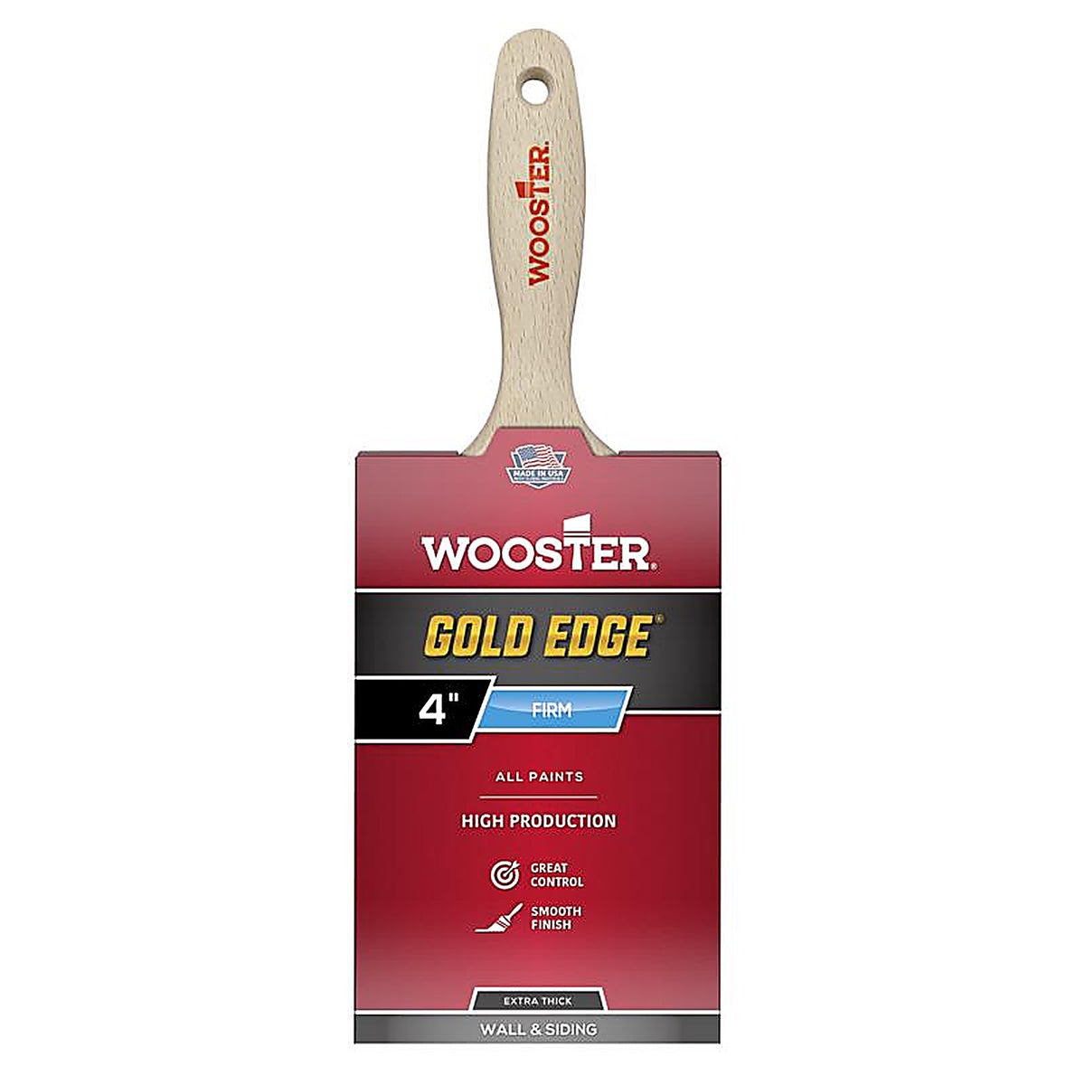Wooster - 5237-4 - Gold Edge 4 In. Firm Straight Paint Brush