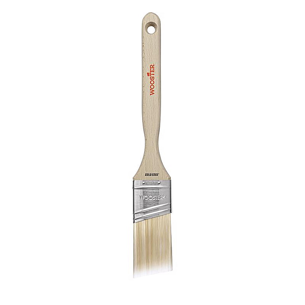 Wooster - 5236-1 1/2 - Gold Edge 1-1/2 In. Firm Semi-Oval Angle Paint Brush