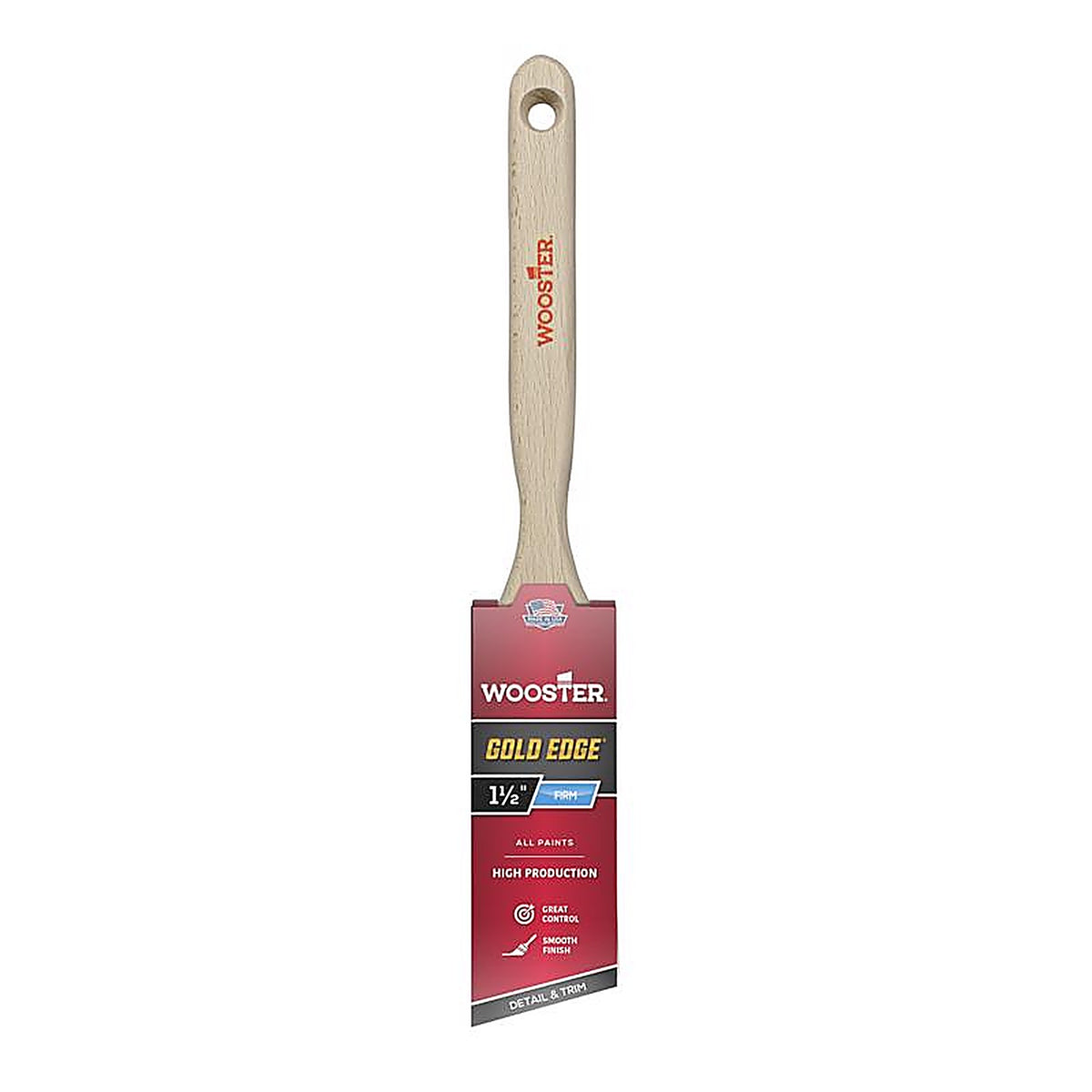 Wooster 1216930 Gold Edge 1.5 in. W Angle Paint Brush