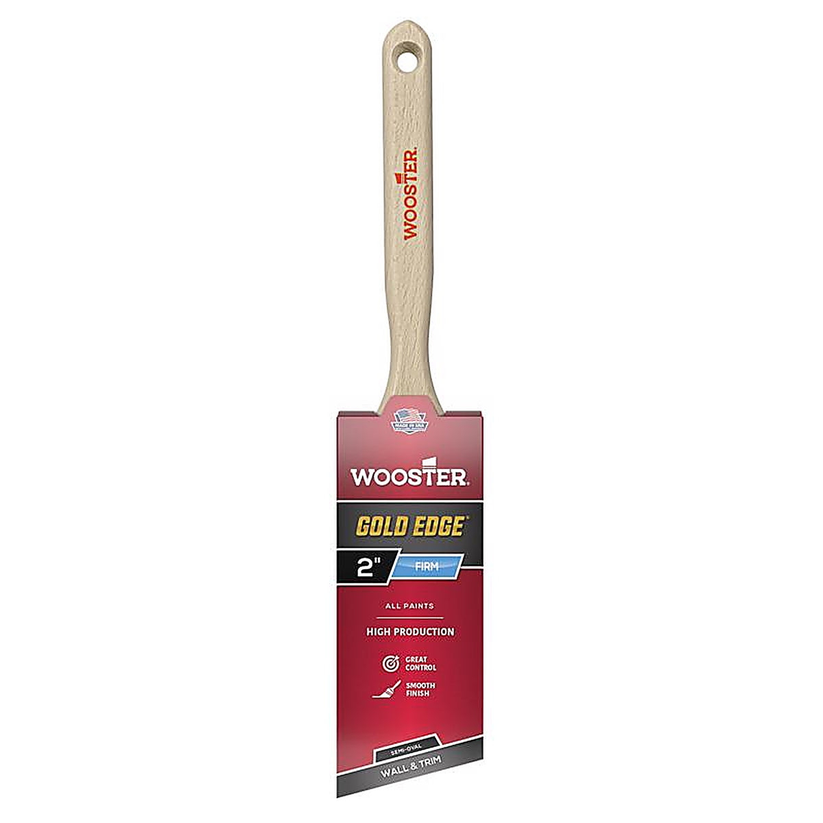 Wooster - 5236-2 - Gold Edge 2 In. Firm Semi-Oval Angle Paint Brush