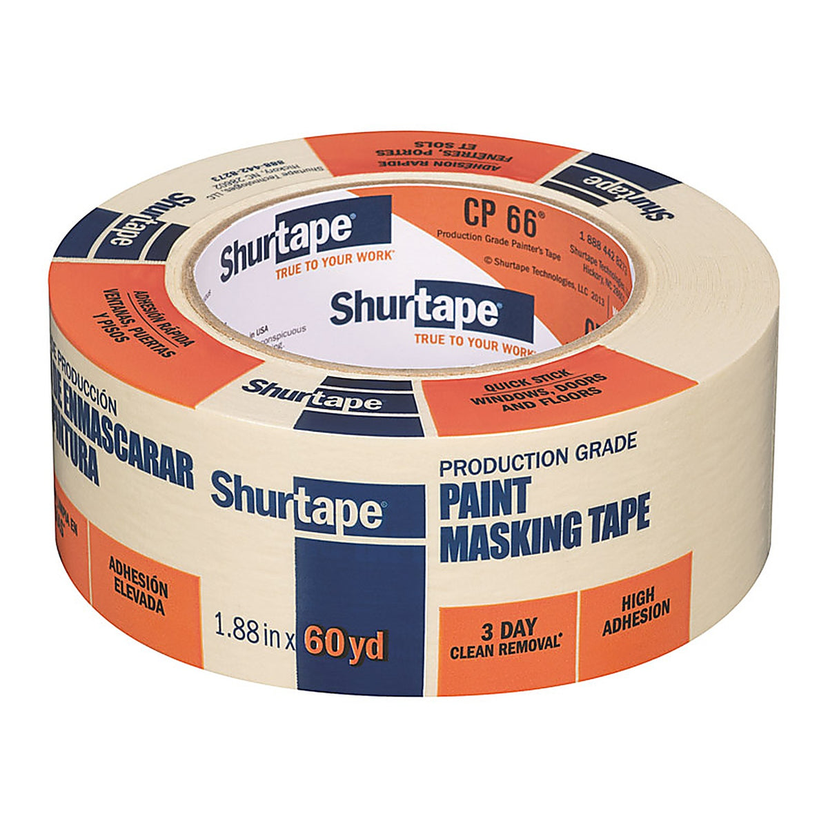 Shurtape - 212293 - Cp 66 1.88 In. W X 60 Yd L Beige High Strength Painters Tape 1 Pack