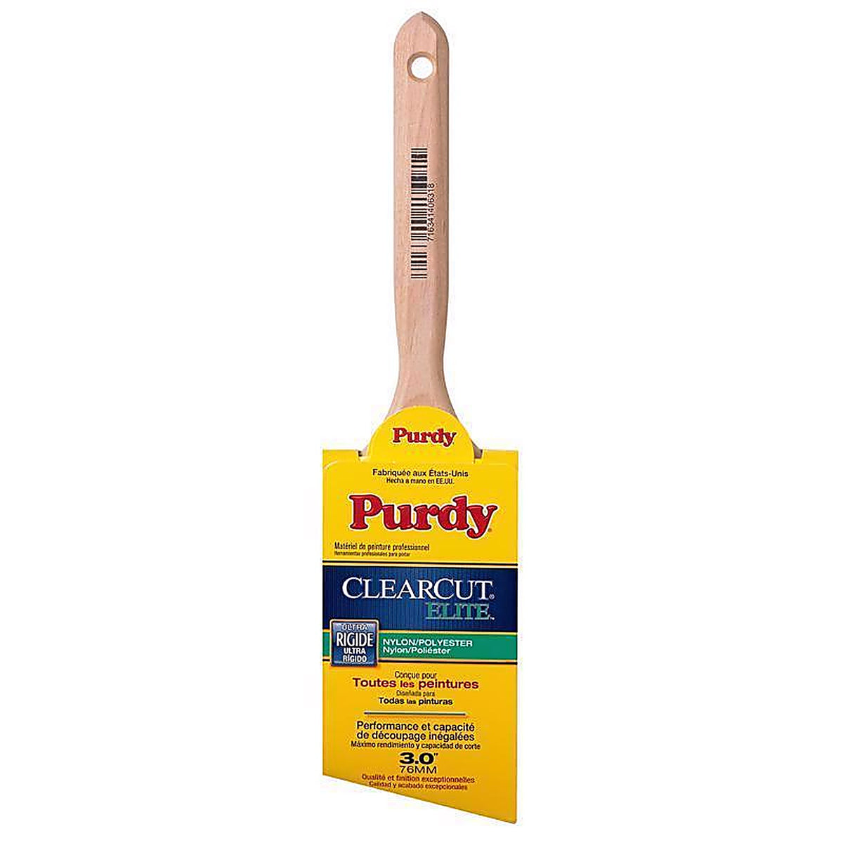 Purdy 144152830 ClearCut Elite Glide 3 in. Ultra Stiff Angle Trim Paint Brush