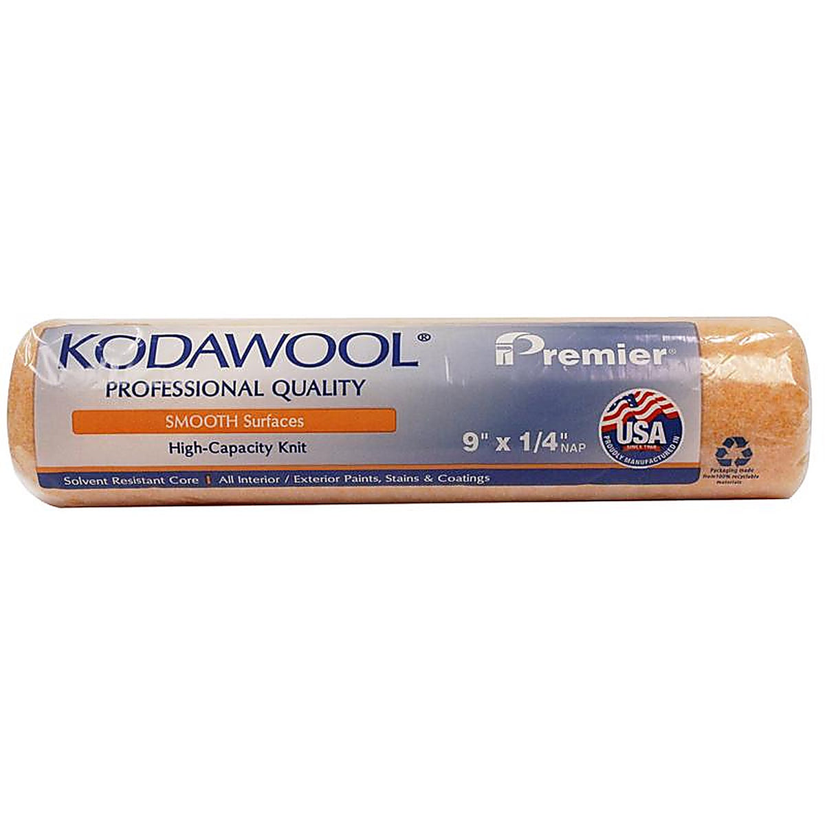 Premier - R9KW2-14 - Kodawool Polyester 9 In. W X 1/4 In. Paint Roller Cover 1 Pack