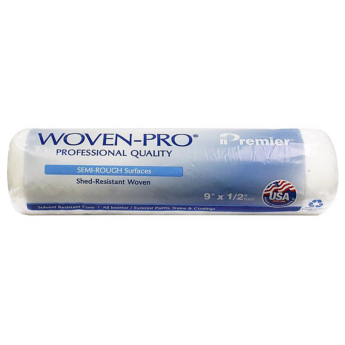 Premier - R943 - Woven-Pro Polyester 9 In. W X 1/2 In. Paint Roller Cover 1 Pack