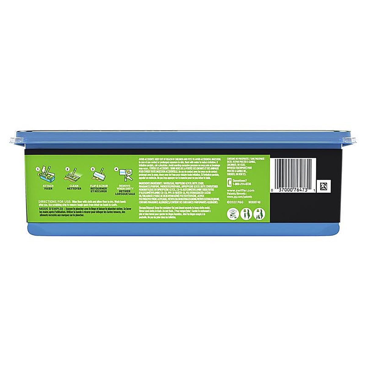 Swiffer 76473 10 in. W x 8 in. L Wet Cloth Mop Pad 20/Pack