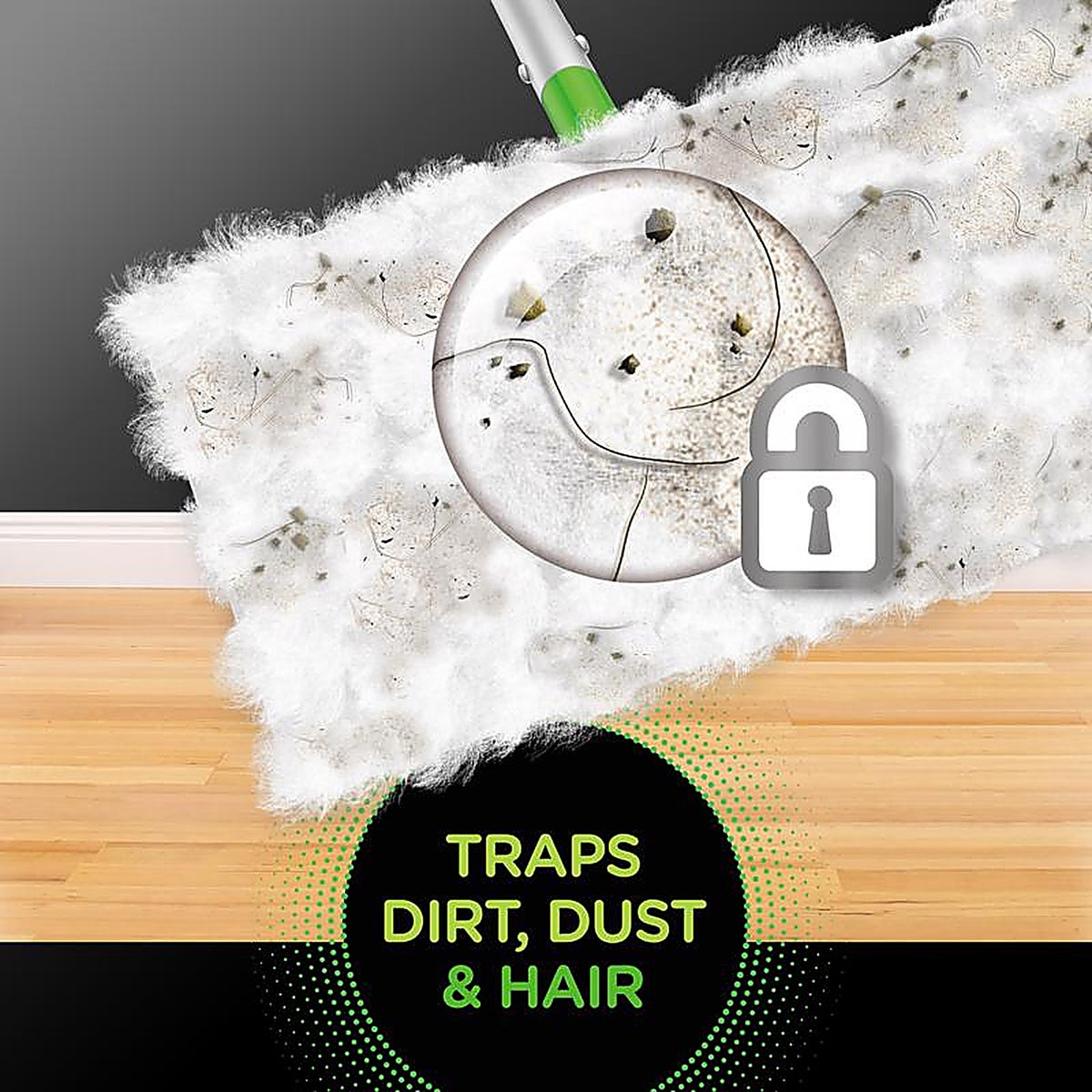 Swiffer 77197 11 in. W x 8.5 in. L Dry Cloth Mop Pad 20/Pack
