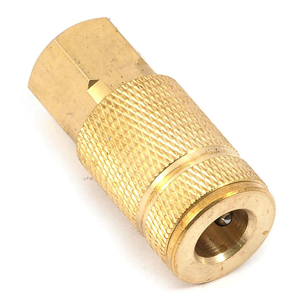 Forney 75318 Brass Air Coupler 1/4 in. Female 1 X 1/4 in. 2 1 pc