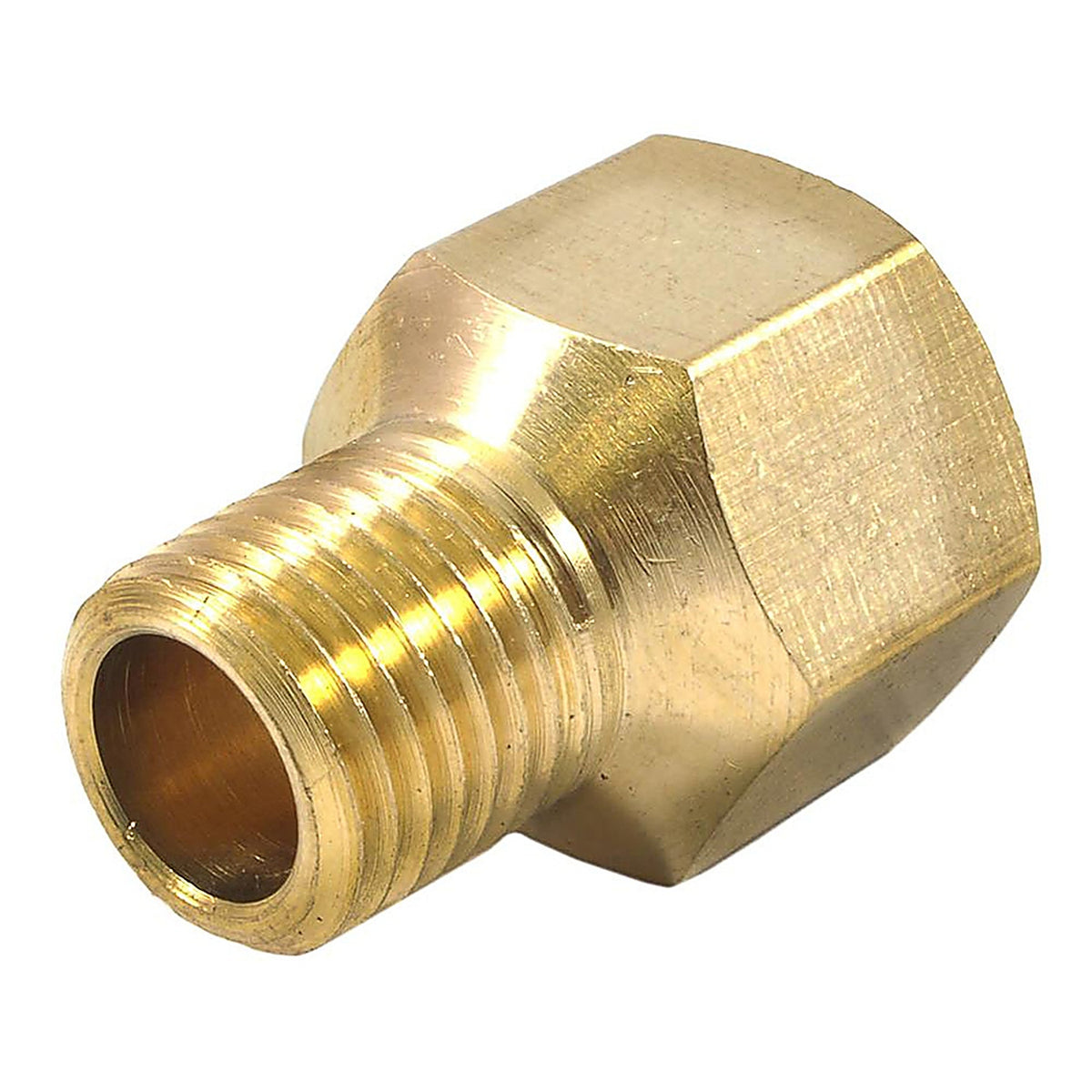 Forney 75447 Brass Hose Reducer 3/8 in. Female 1 X 1/4 in. 2 Male 1 pc