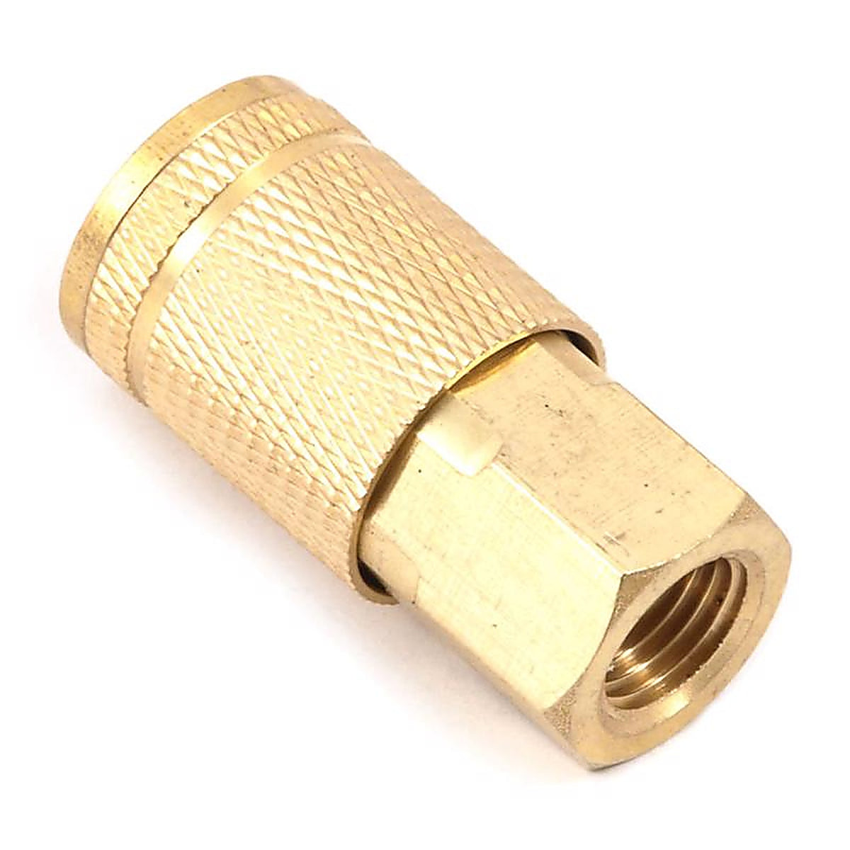Forney 75315 Brass Air Coupler 1/4 in. Female 1 X 1/4 in. 2 1 pc