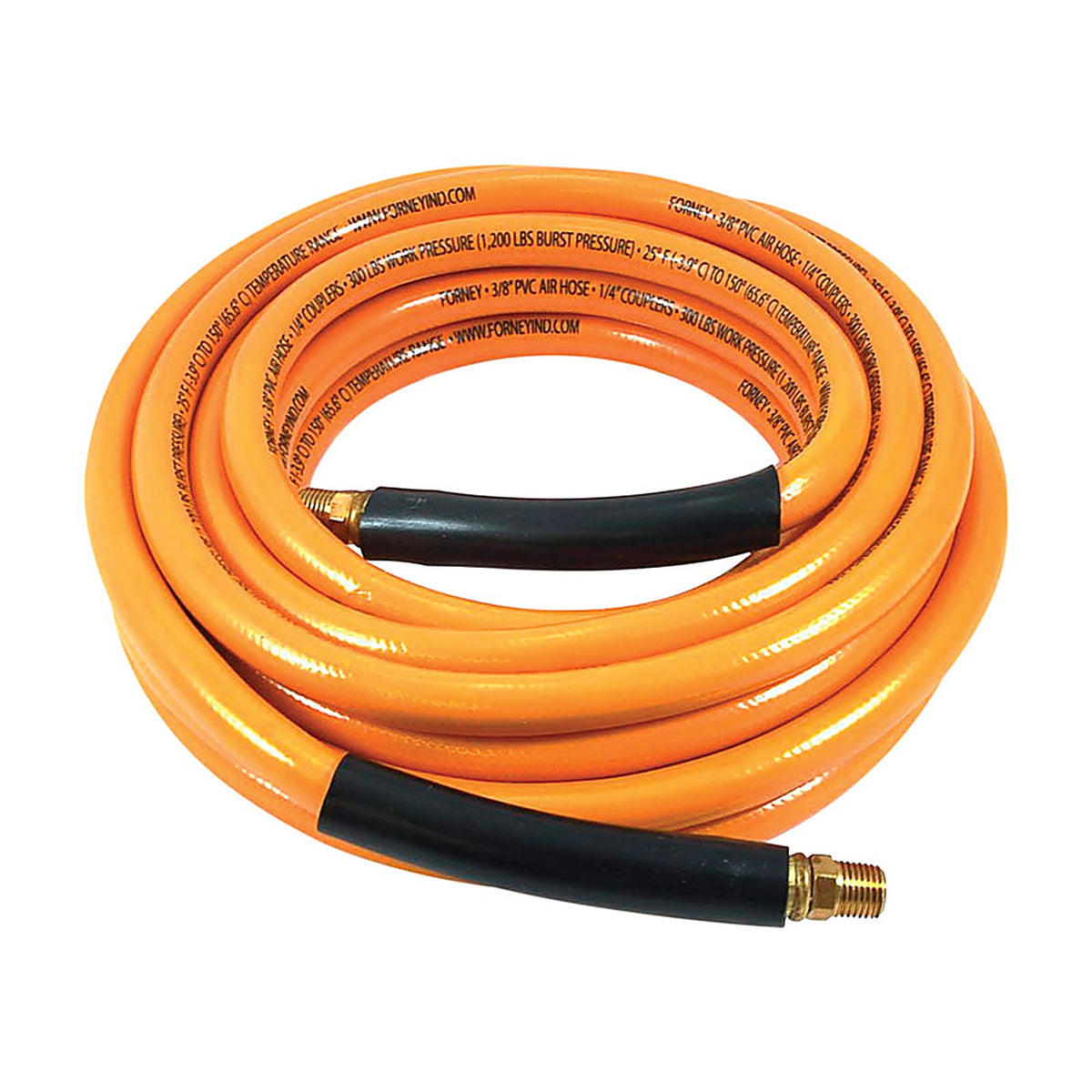 Forney 75410 25 ft. L X 3/8 in. D PVC Air Hose 1200 psi Yellow