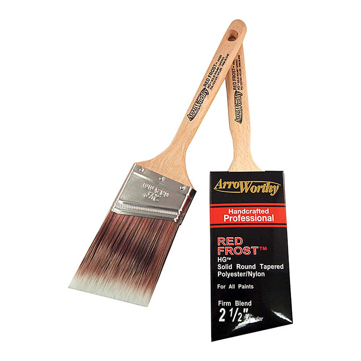 Arroworthy 20202-1/2IN Red Frost 2-1/2 in. W Angle Paint Brush
