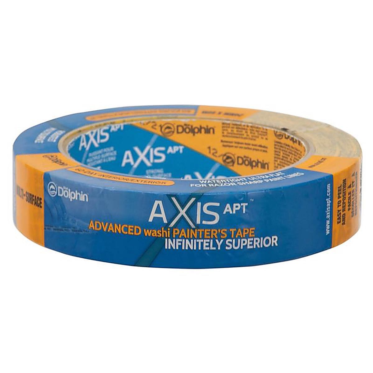Blue Dolphin - TP WASHI S 0100 - Washi .94 In. W X 60 Yd L Yellow Medium Strength Interior Painters Tape 1 Pack