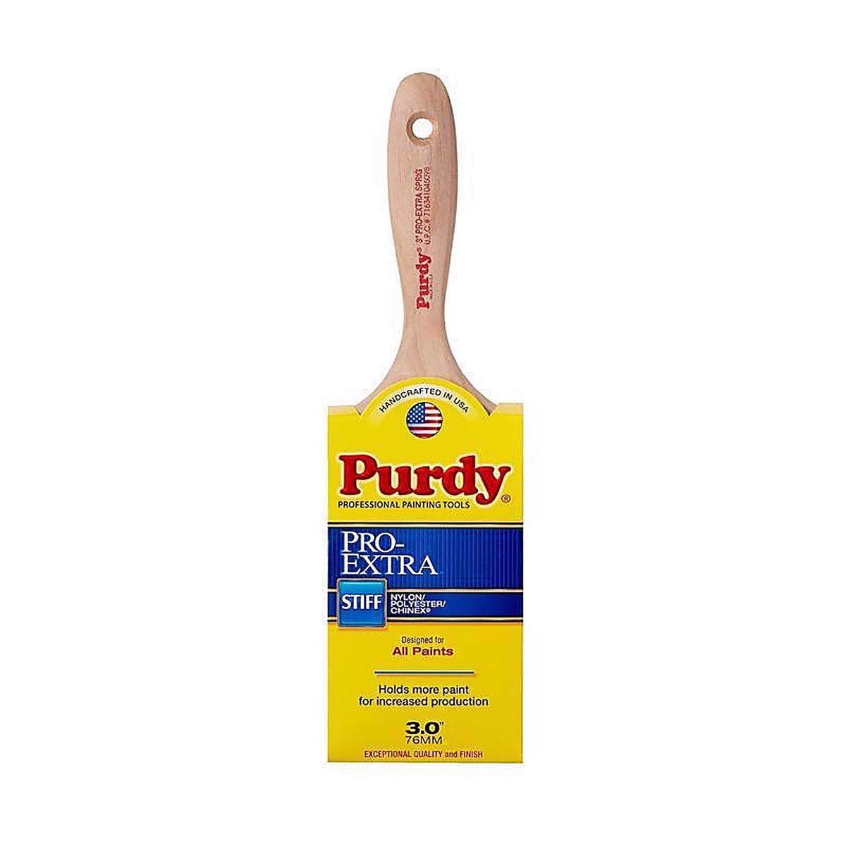 Purdy 144380730 Pro-Extra Sprig 3 in. Stiff Flat Trim Paint Brush