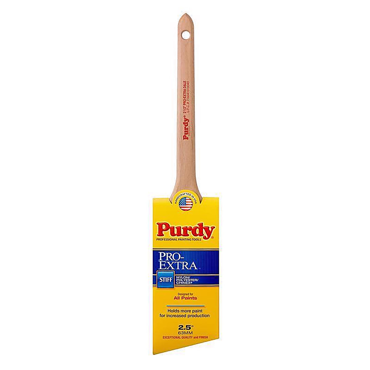 Purdy 144080725 Pro-Extra Dale 2-1/2 in. Stiff Angle Trim Paint Brush