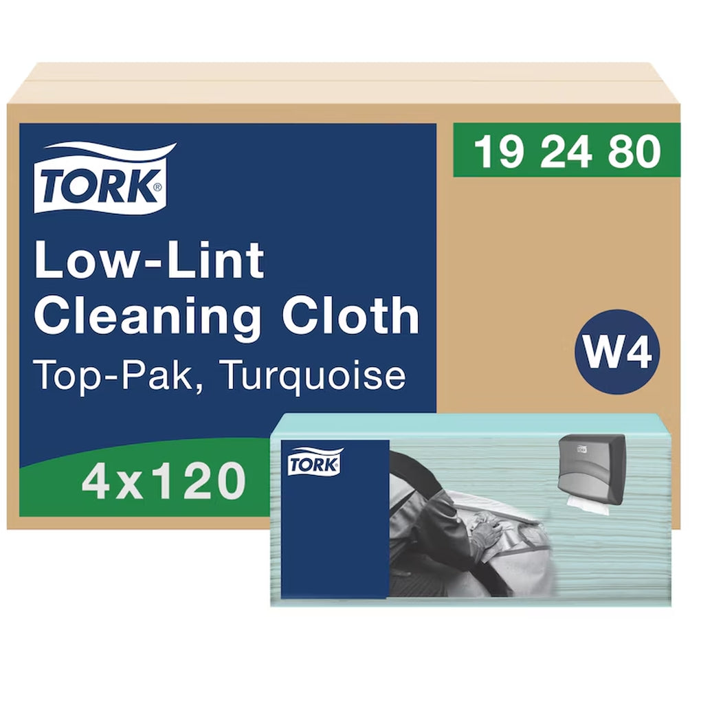 Tork/Essity 192480 Low-Lint Cleaning Cloth, Top-Pak 1/pack