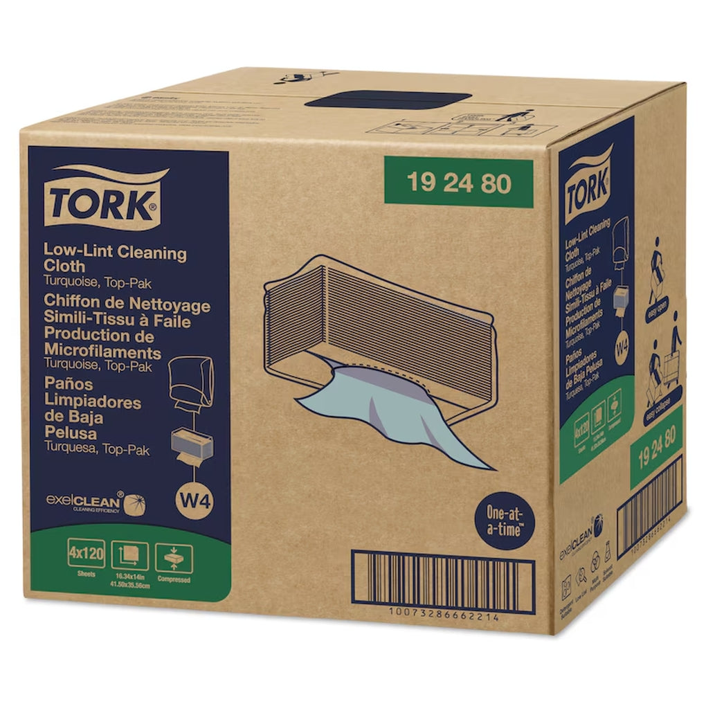 Tork/Essity 192480 Low-Lint Cleaning Cloth, Top-Pak 1/pack
