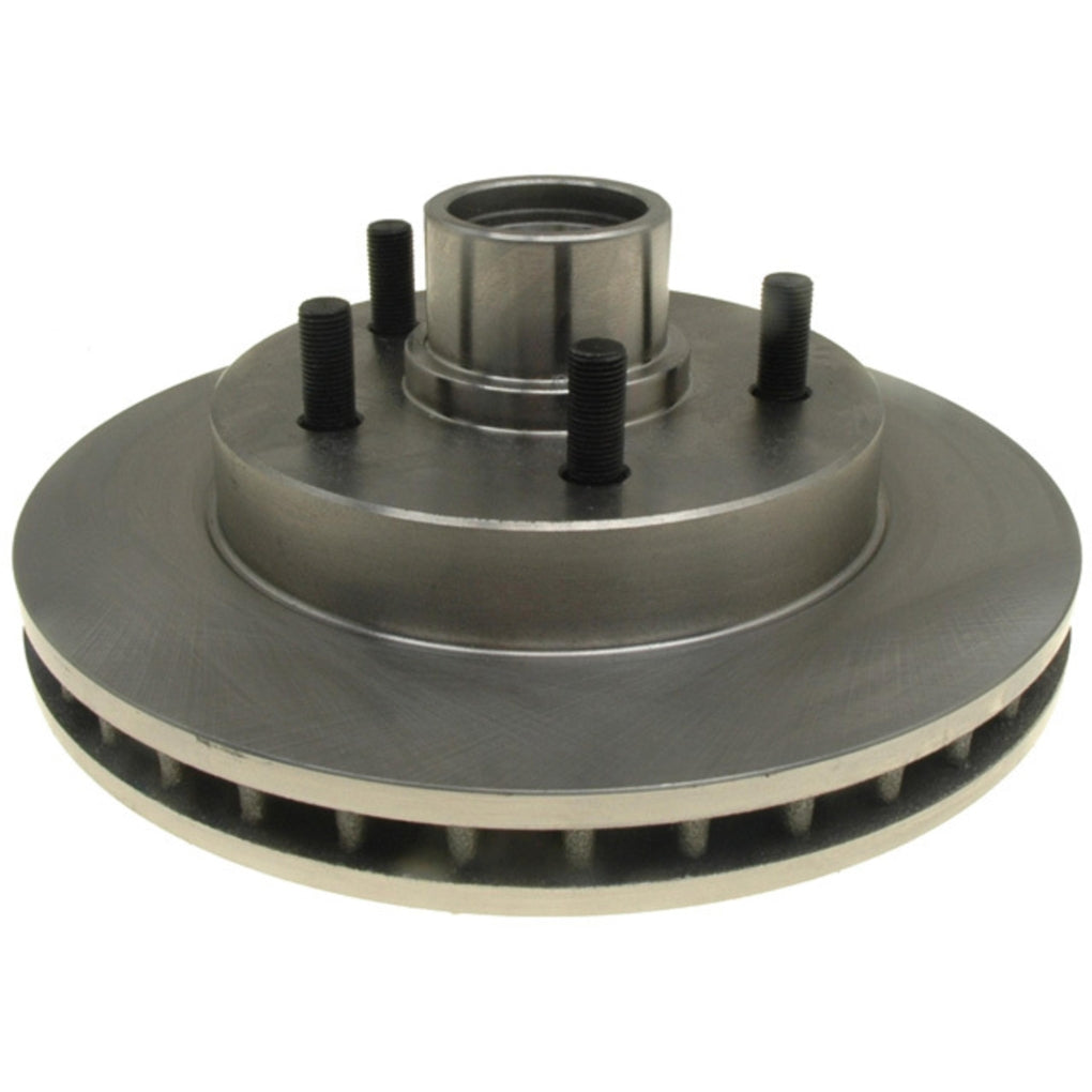 ACDelco 18A296A Silver Non-Coated Front Disc Brake Rotor and Hub Assembly 19264668