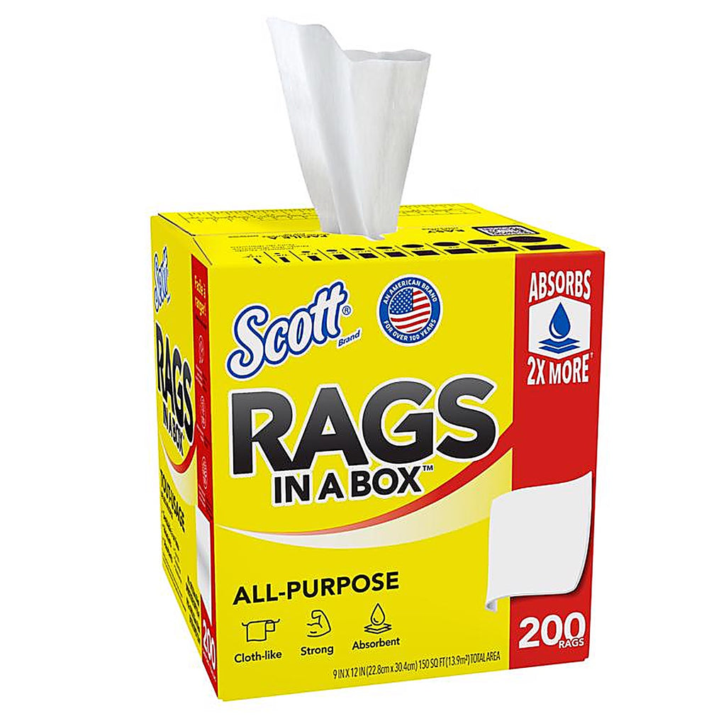 Scott 75260 Paper Rags 12 in. W X 10 in. L 200 pc