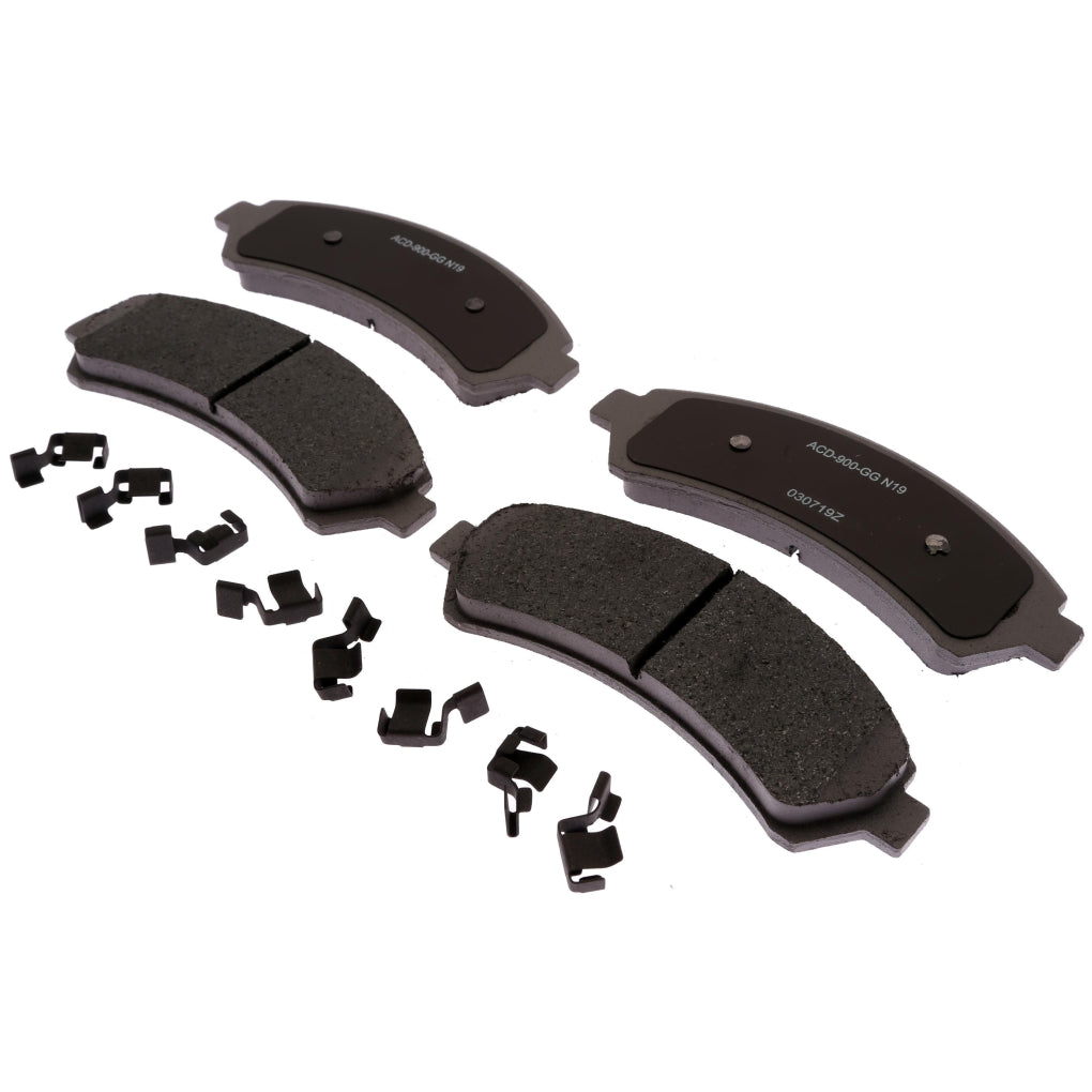 ACDelco 14D726CHF1 Silver Ceramic Front Disc Brake Pad Set with Clips 19387626