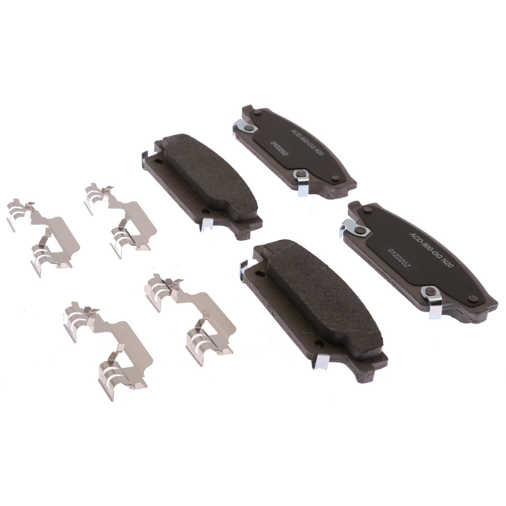 ACDelco 14D1020CHF1 Silver Ceramic Rear Disc Brake Pad Set 19391188