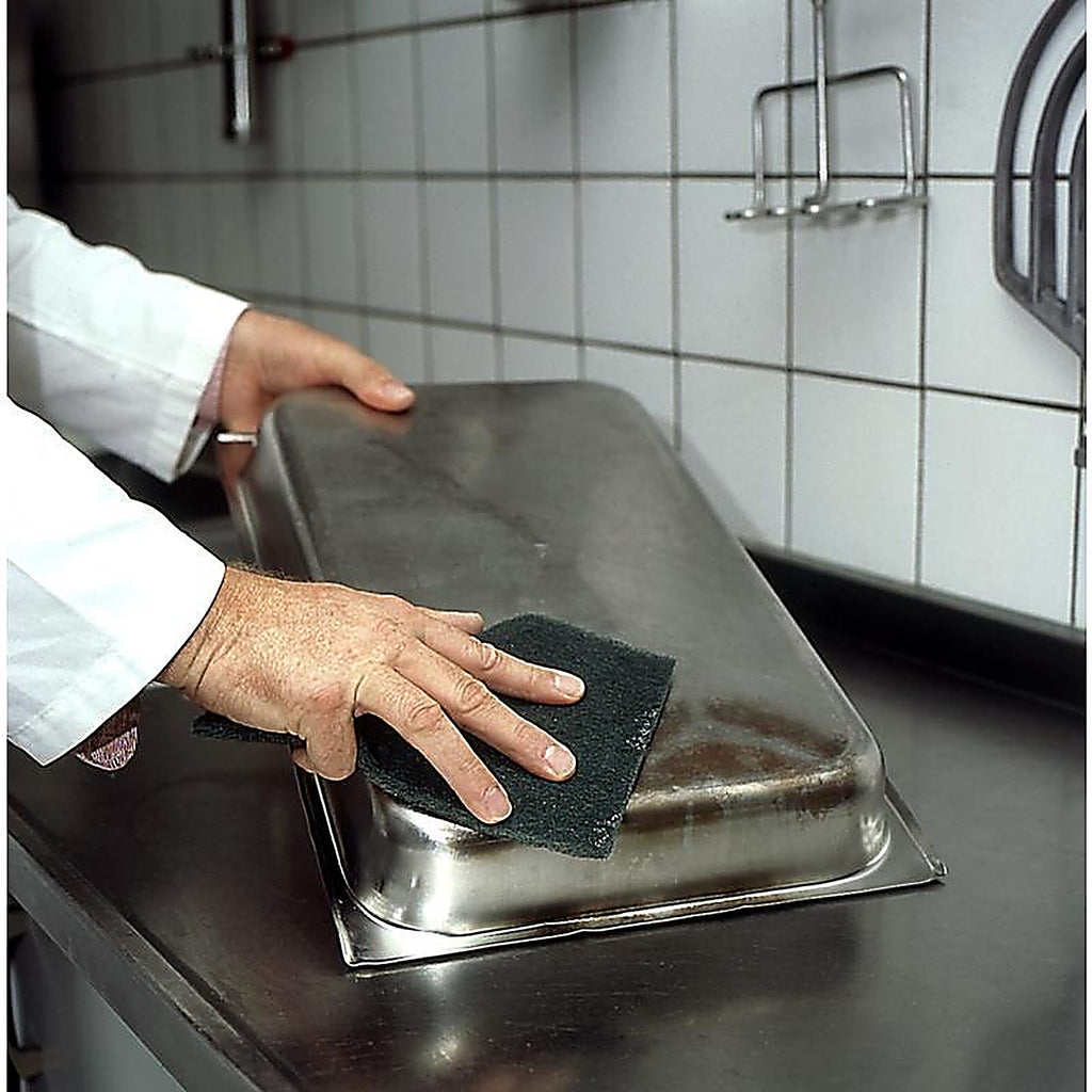 3M 96 Scotch-Brite Medium Duty Scouring Pad For Commercial Kitchen Cleaning 9 in. L 1/Pack