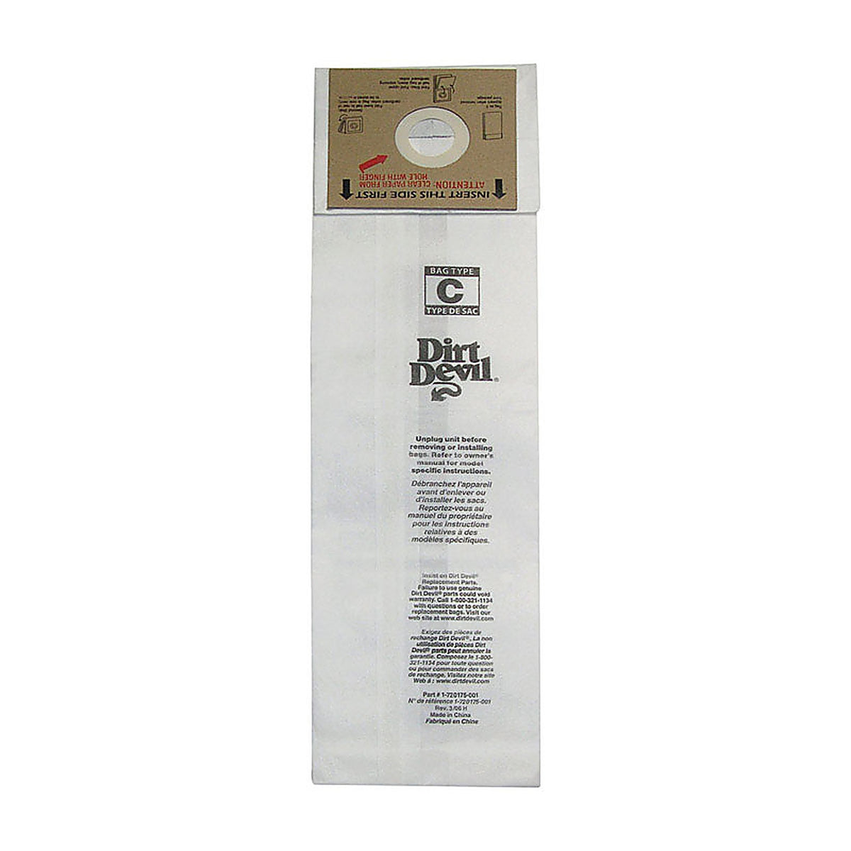 Dirt Devil - 3700147001 - Vacuum Bag for for Deluxe and Mvp Upright Vacuum Cleaners 3 Pack