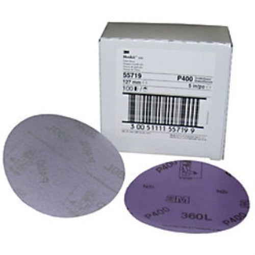 3M 19621 Hookit Film Disc 360L, 3 in x NH P1000, 50/Box 60440105173
