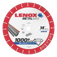 Lenox Tools 1972932 METALMAX Diamond Edge Cutoff Wheel, GS 14in. x 1in.