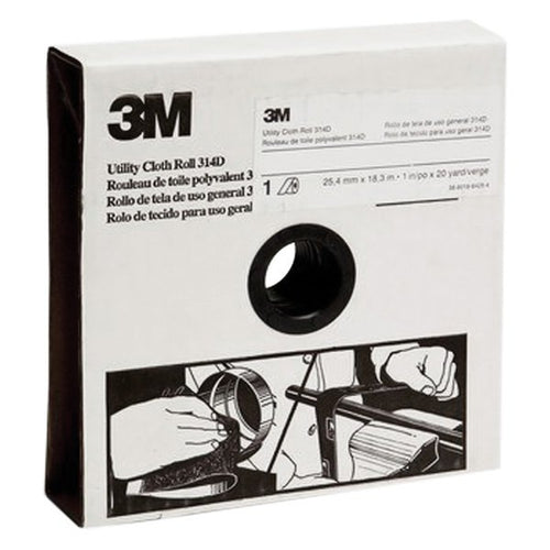 3M 19781 Utility Cloth Roll 314D, 1 inch x 20 yard, P120 Grit