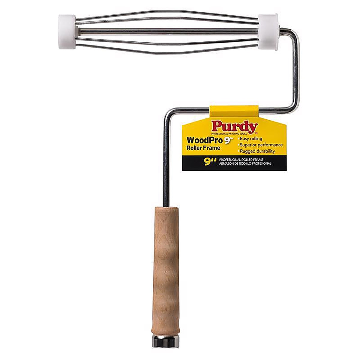 Purdy 14B744009 Wood Pro 9 in. W Regular Paint Roller Frame Threaded End
