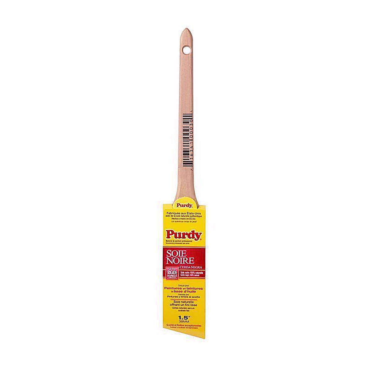 Purdy 144024015 Black Bristle Adjutant 1-1/2 in. Medium Stiff Angle Paint Brush