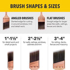 Purdy 144024020 Black Bristle Adjutant 2 in. Medium Stiff Angle Paint Brush