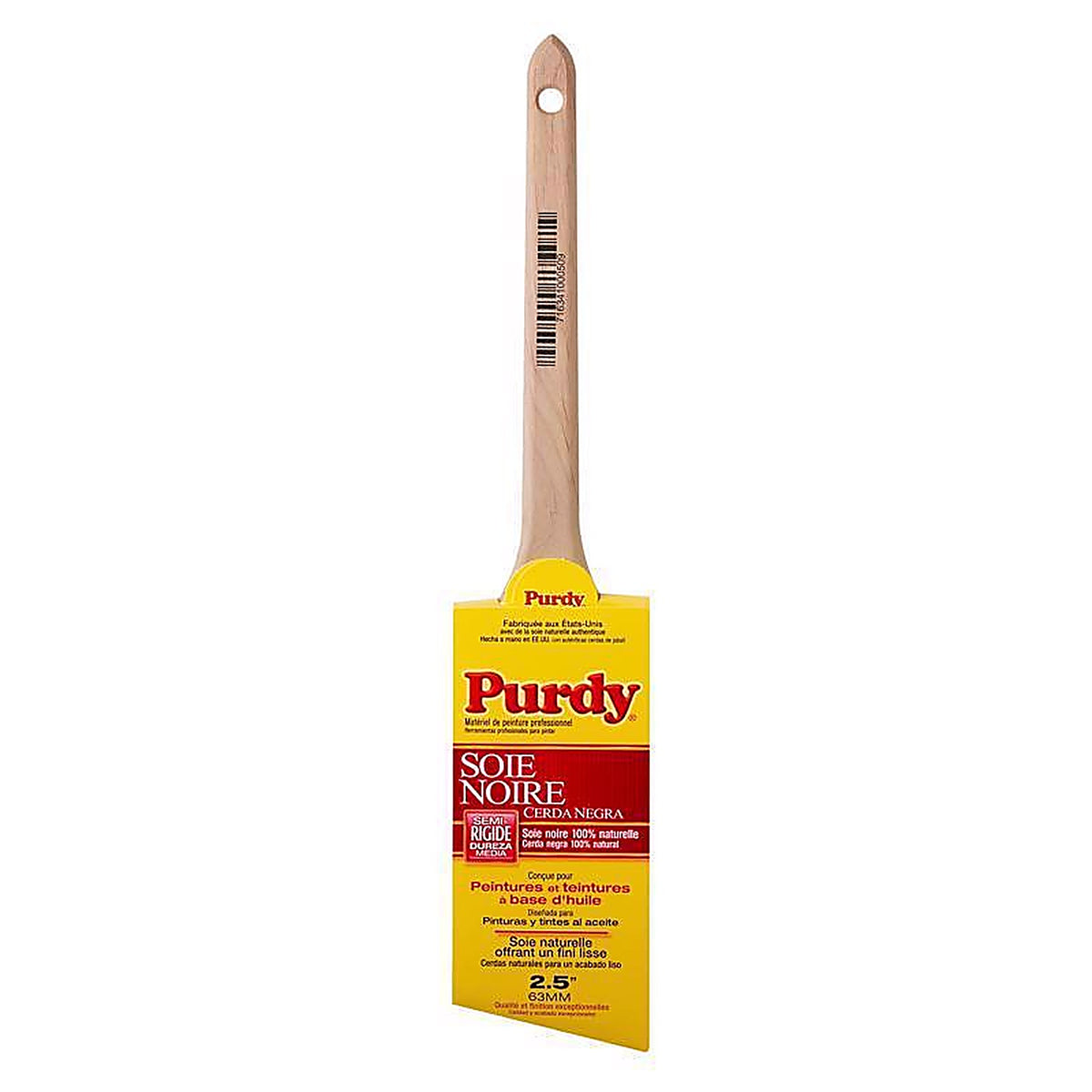 Purdy 144024025 Black Bristle Adjutant 2-1/2 in. Medium Stiff Angle Paint Brush