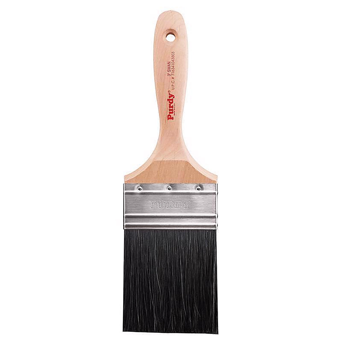 Purdy - 145400030 - Black Bristle Swan 3 In. Medium Stiff Flat Wall Brush
