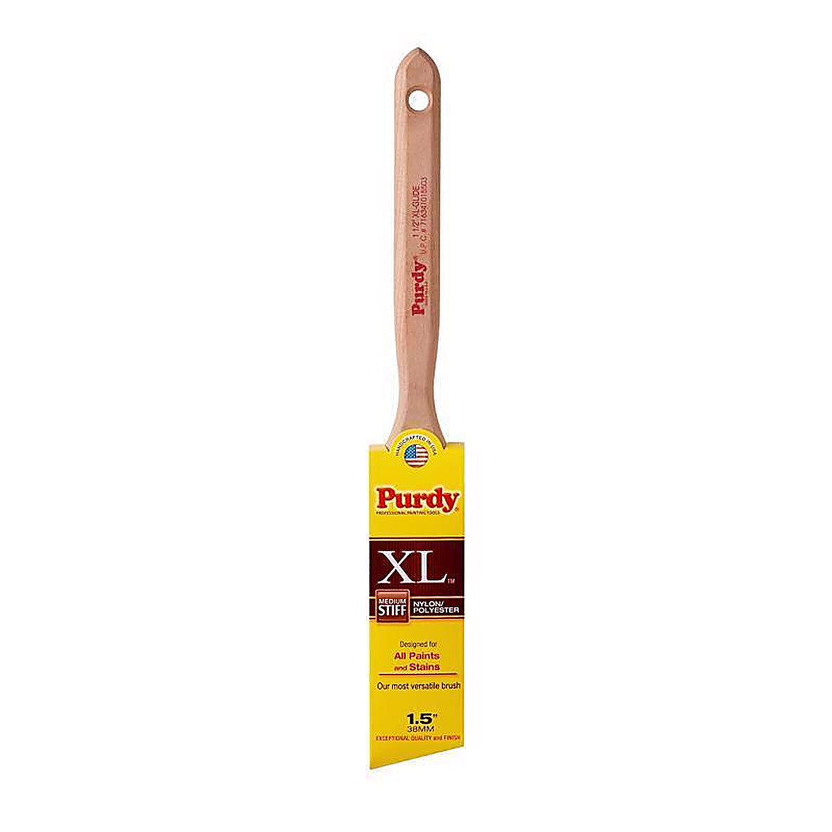 Purdy 144152315 XL Glide 1-1/2 in. Medium Stiff Angle Trim Paint Brush