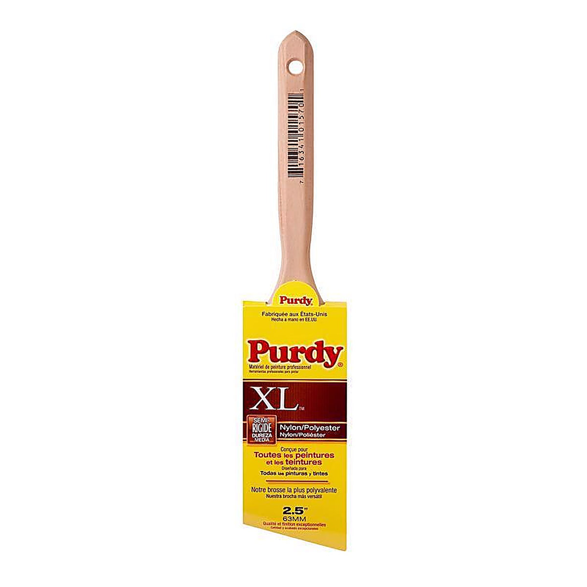 Purdy 144152325 XL Glide 2-1/2 in. Medium Stiff Angle Trim Paint Brush