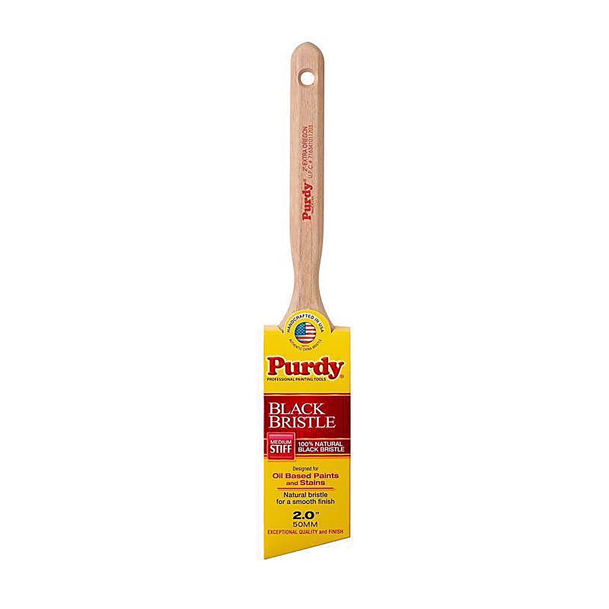 Purdy 144116020 Black Bristle Extra Oregon 2 in. Medium Stiff Angle Paint Brush