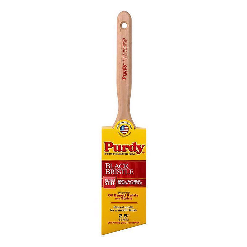 Purdy 144116025 Black Bristle Extra Oregon 2-1/2 in. Medium Stiff Angle Paint Brush