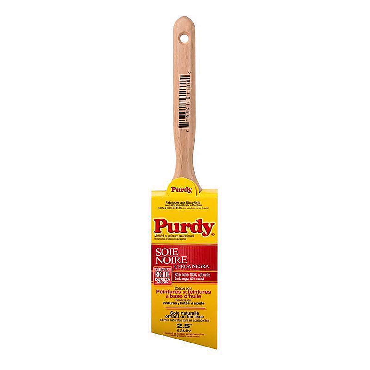 Purdy 144116025 Black Bristle Extra Oregon 2-1/2 in. Medium Stiff Angle Paint Brush