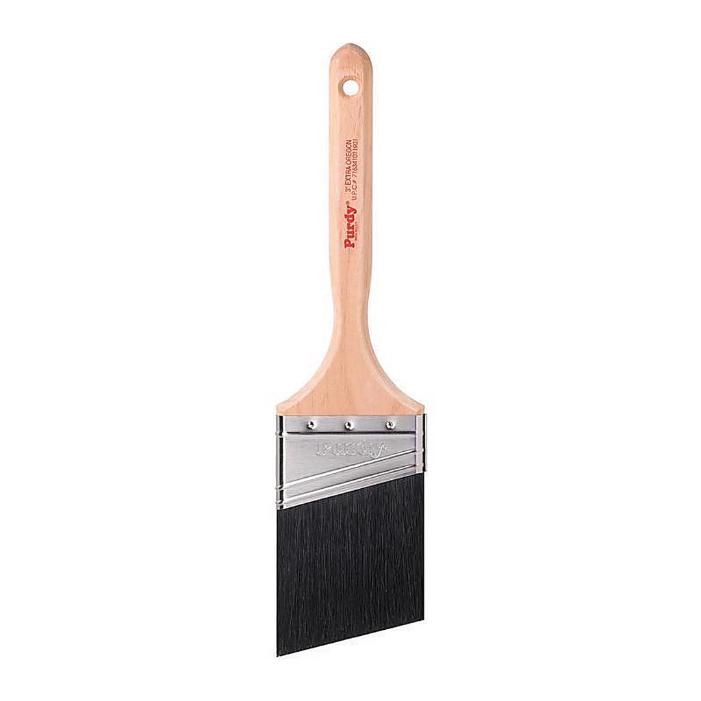 Purdy 144116030 Black Bristle Extra Oregon 3 in. Medium Stiff Angle Paint Brush